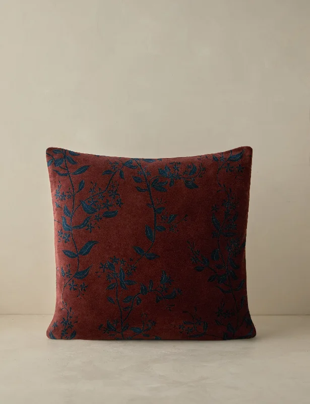 Carmine Velvet Pillow