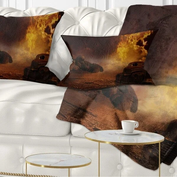 Designart 'Everything to End' Abstract Throw Pillow