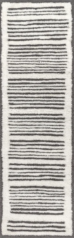 Addison Wool Pinstripe Washable Rug | Ivory