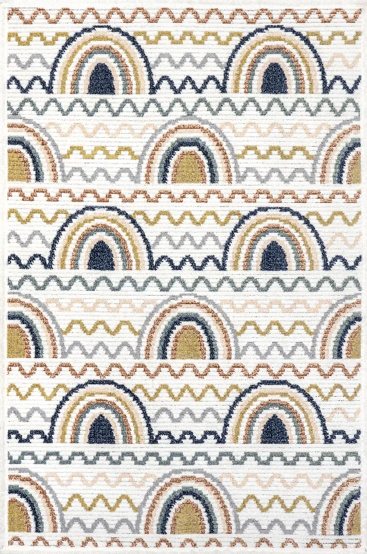 Arianne Kids Rainbow Rug | Blue