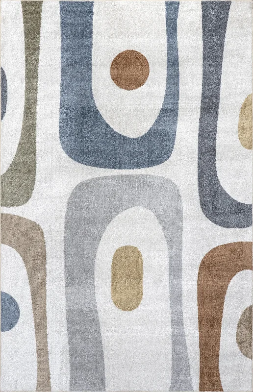 Astra Retro Abstract Rug | Multicolor