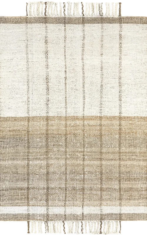 Bridgette Jute Striped Rug | Natural