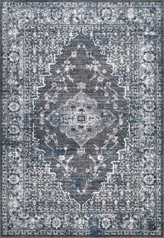 Centerpiece Medallion Rug | Grey