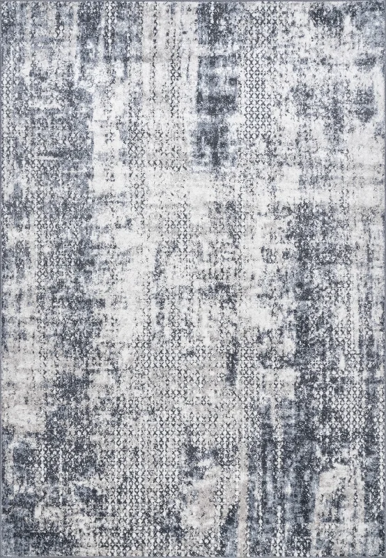 Demi Abstract Striped Rug | Blue