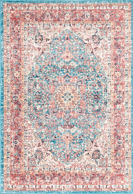 Distressed Persian Rug | Red