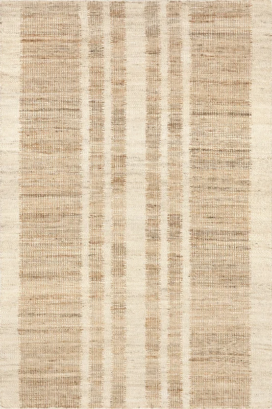 Dora Striped Jute Rug | Natural