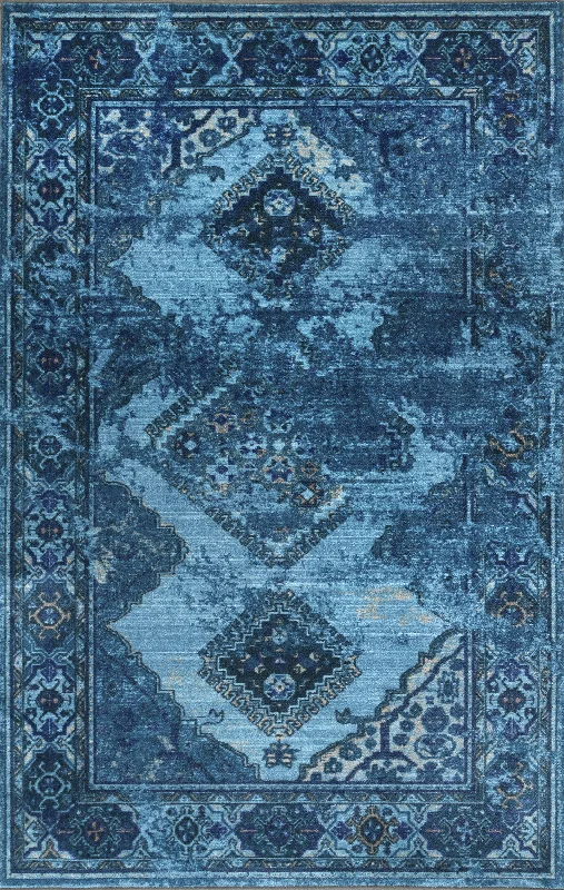 Dyed Diamonds Rug | Blue