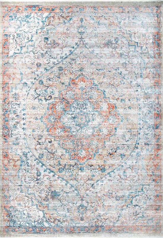 Enshrined Blossom Rug | Rust