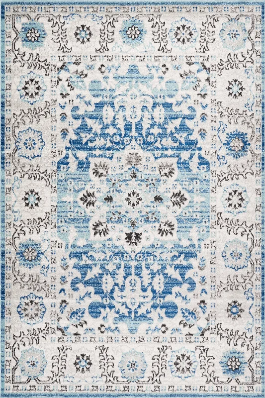 Floral Medallion Rug | Aqua