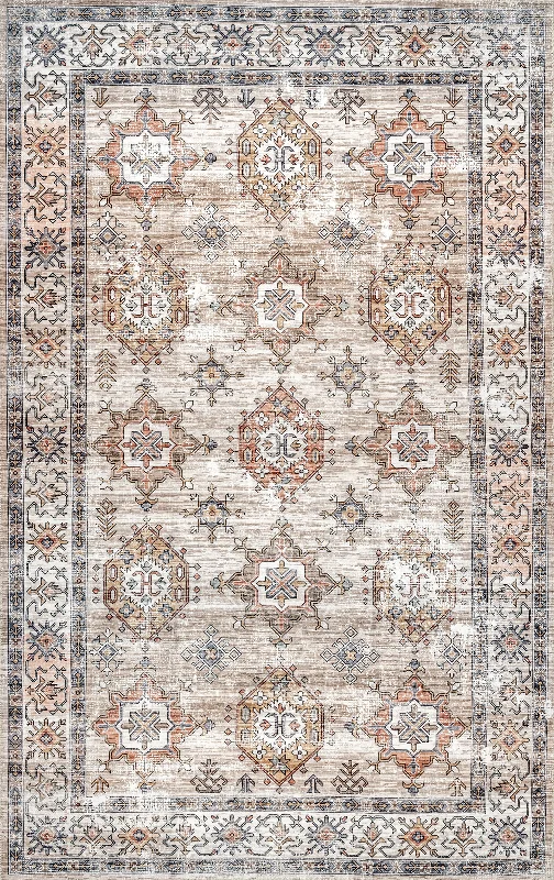 Francesca Timeworn Charm Washable Rug | Beige