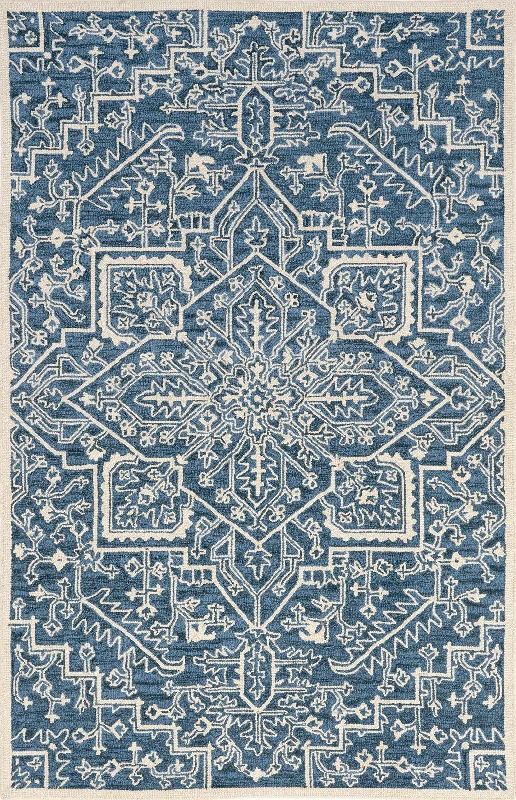 Gaia Vibrant Medallion Rug | Blue