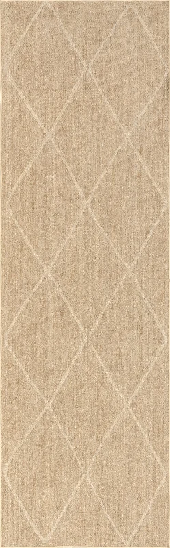 Giselle Easy-Jute Washable Trellis Rug | Ivory