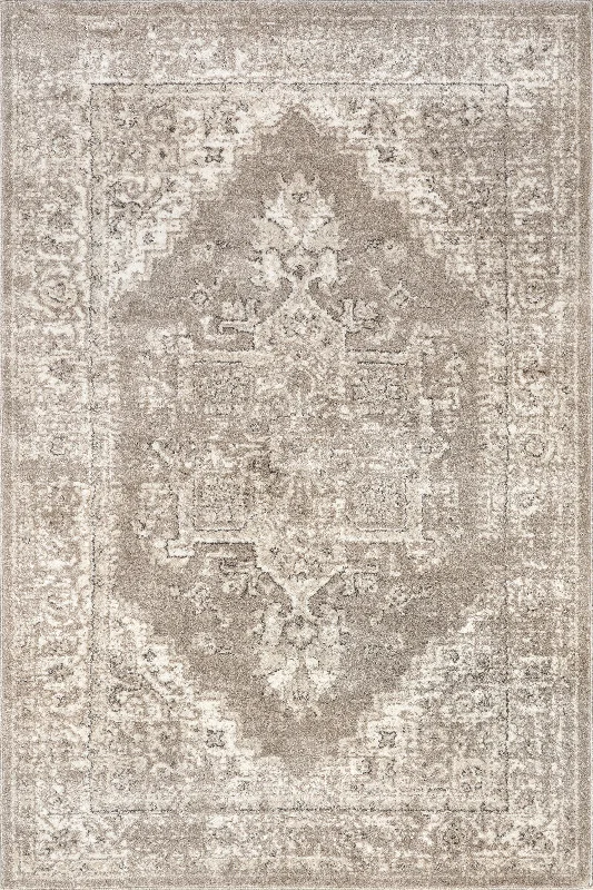 Harley Vintage Medallion Rug | Beige