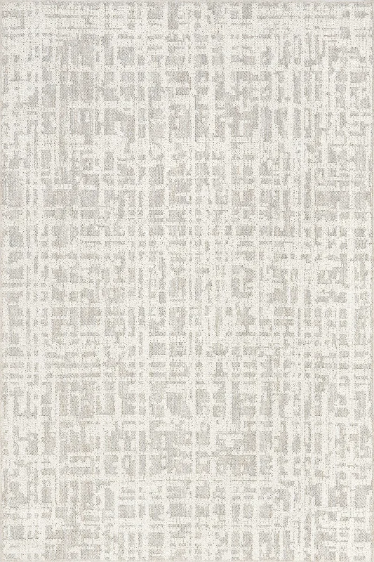 Helga Abstract Washable Rug | Light Grey