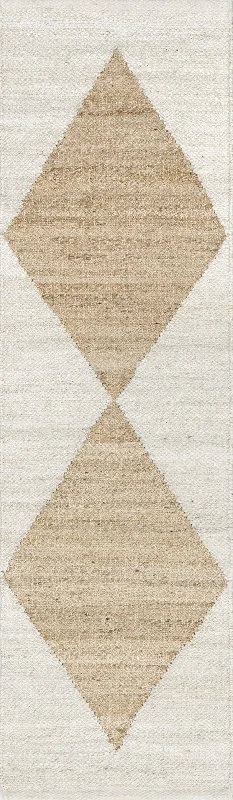 Jute Harlequin Trellis Rug | Ivory