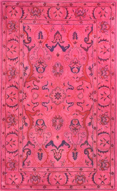 Leaflet Fountain Rug | Pink