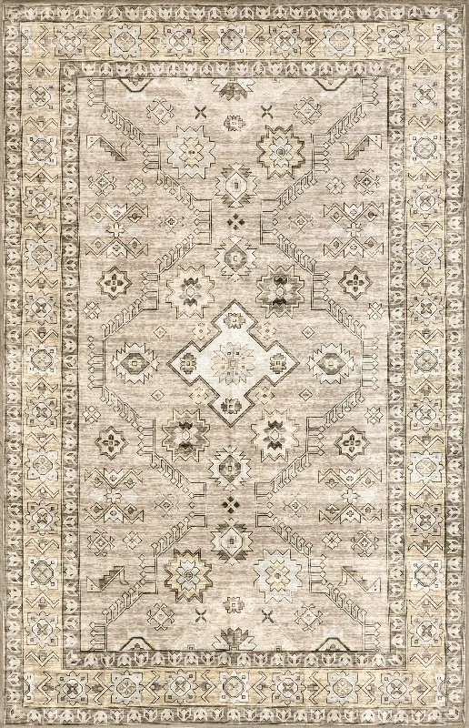 Lexia Washable Faded Rug | Beige