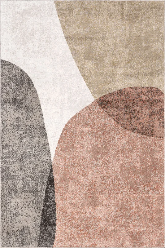 Mareli Abstract Shape Rug | Beige