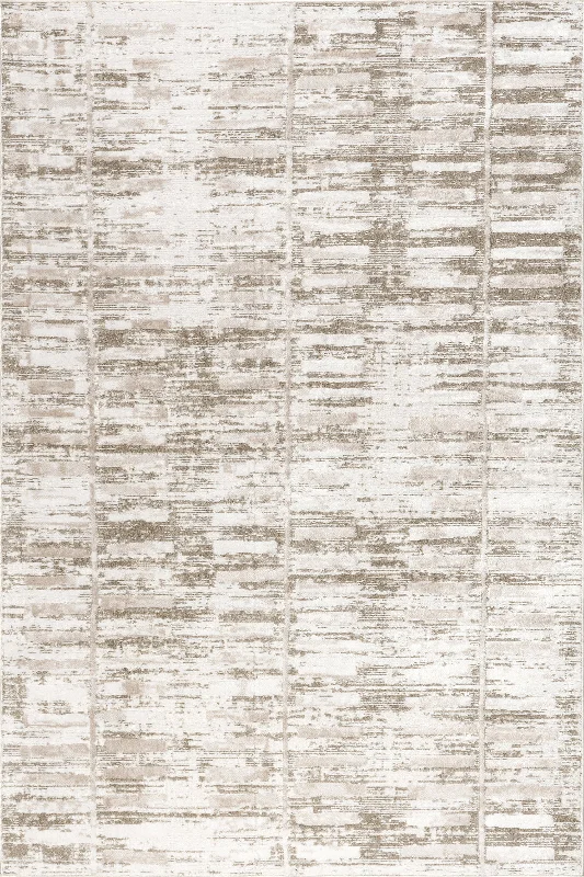 Mercy Geometric Washable Rug | Light Beige