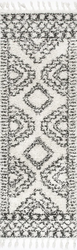 Moroccan Tasseled Rug | Off White