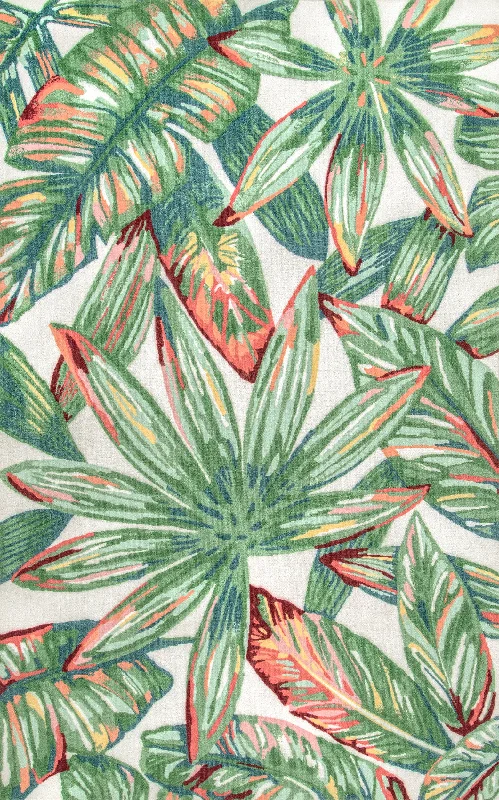 Palmetto Paradise Indoor/Outdoor Rug | Green Multicolor