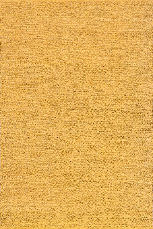 Perfect Handwoven Jute-Blend Rug | Yellow