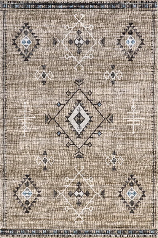 Poppy Persian Washable Rug | Taupe