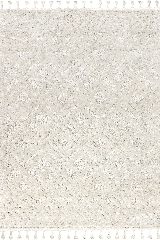 Ramira Raised Trellis Rug | Ivory