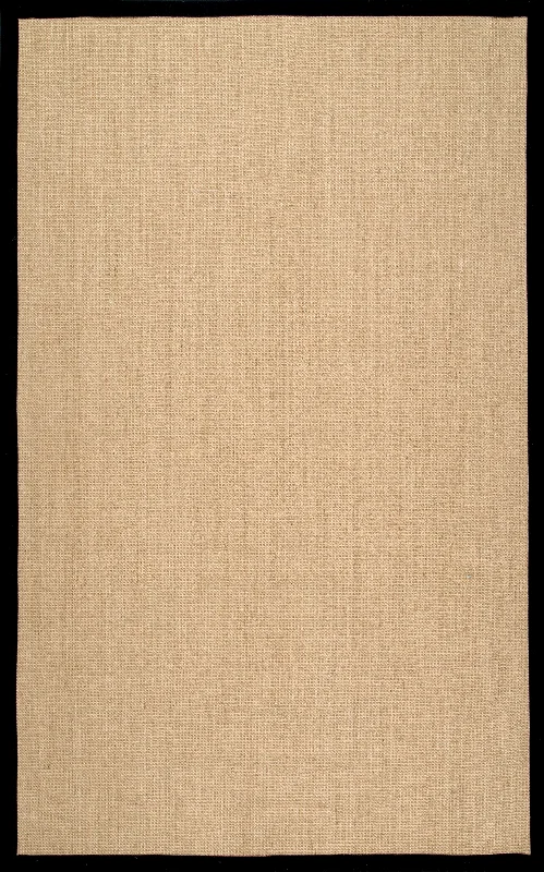 Sisal Border Rug | Black