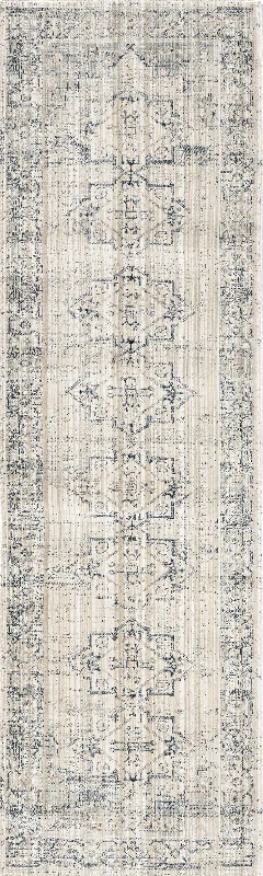 Zelly Medallion Washable Indoor/Outdoor Rug | Beige