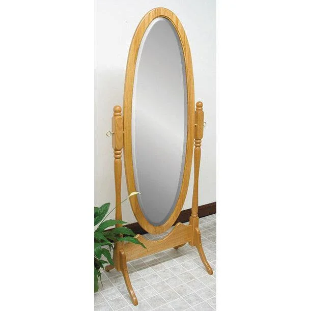 Amish Antique Oval Cheval Mirror