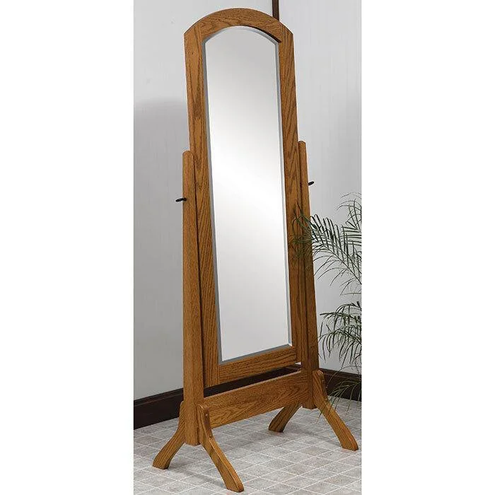 Amish Antique Shaker Cheval Mirror