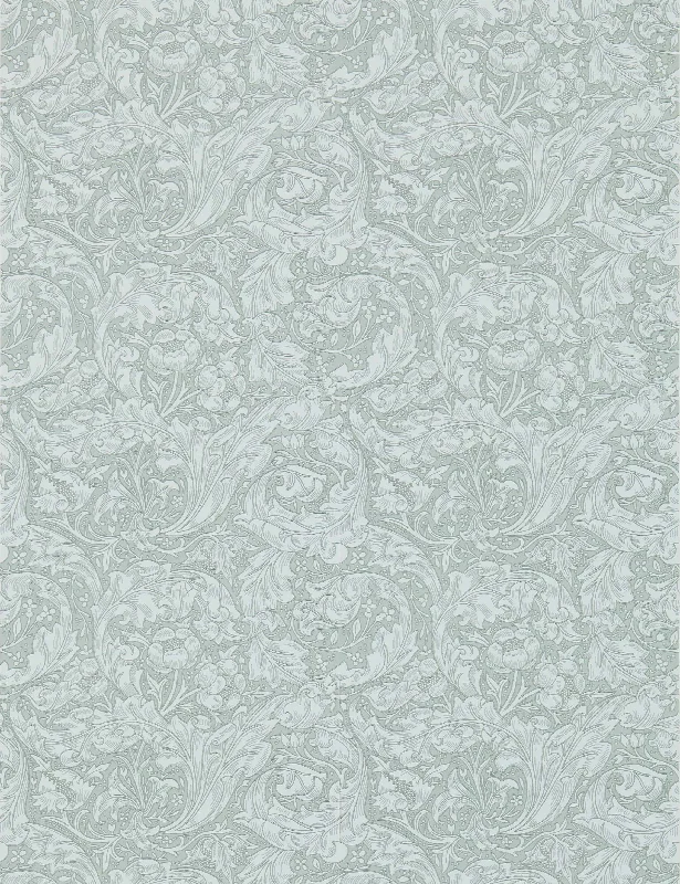 Bachelors Button Wallpaper by Morris & Co. Swatch, Silver