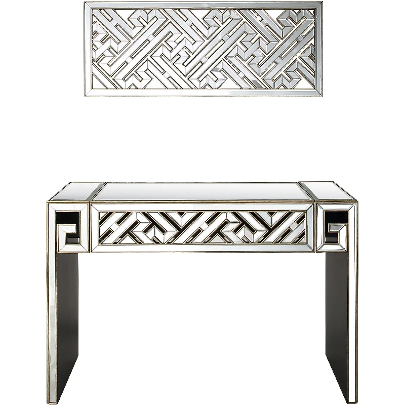 Becket Wall Mirror and Console Table