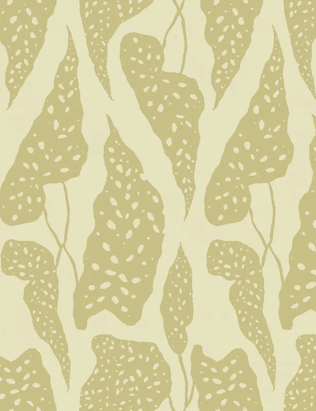 Begonia Wallpaper by Susan Hable Swatch, Yellow