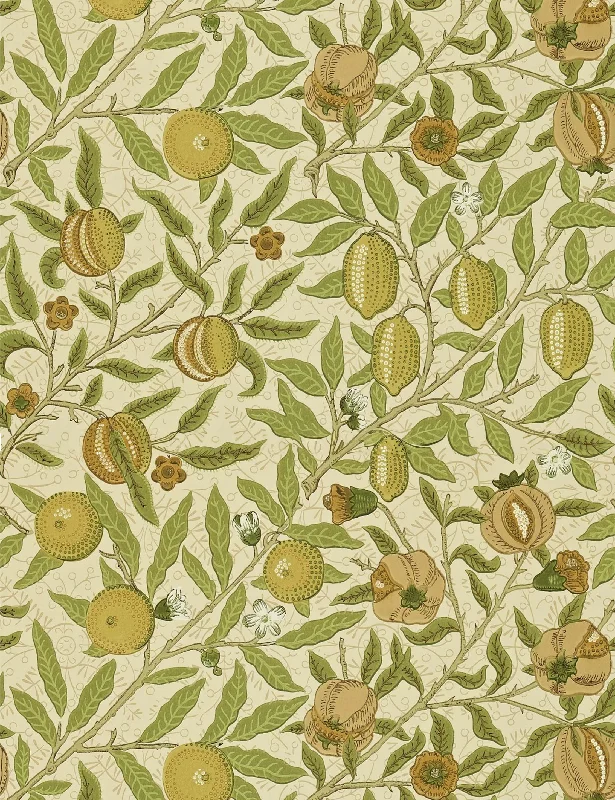 Fruit Wallpaper by Morris & Co. Swatch, Green