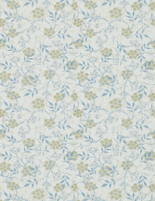 Jasmine Wallpaper by Morris & Co. Swatch, Blue