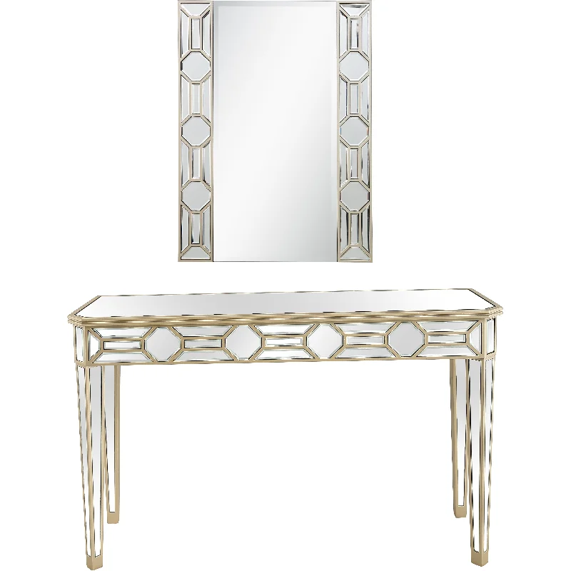 Lilian Wall Mirror and Console Table