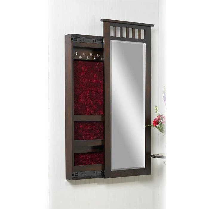 Amish Mission Wall Jewelry Mirror