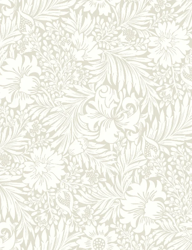 Modern Acanthus Peel + Stick Wallpaper by Erin & Ben Co., Wicker