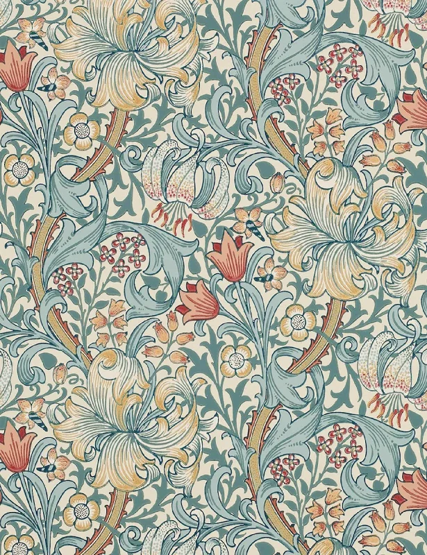 Golden Lily Wallpaper by Morris & Co.