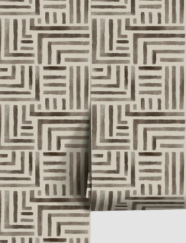 Painterly Labyrinth Wallpaper by Christiane Lemieux