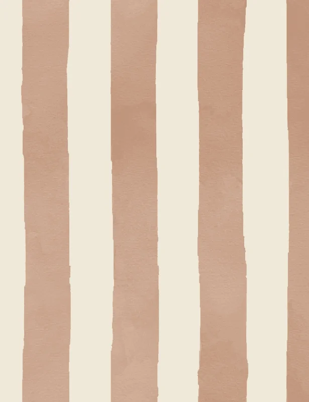 Painterly Stripe Wallpaper Swatch, by Sarah Sherman Samuel, Blush