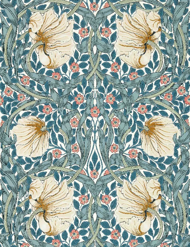 Pimpernel Wallpaper by Morris & Co. Swatch, Blue