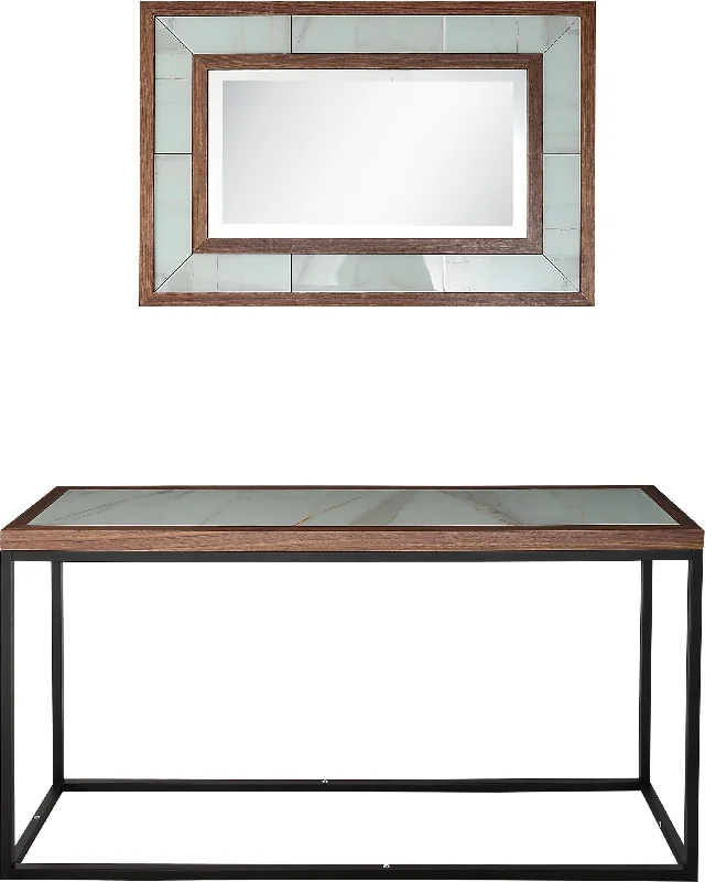 Riley Wall Mirror and Console Table