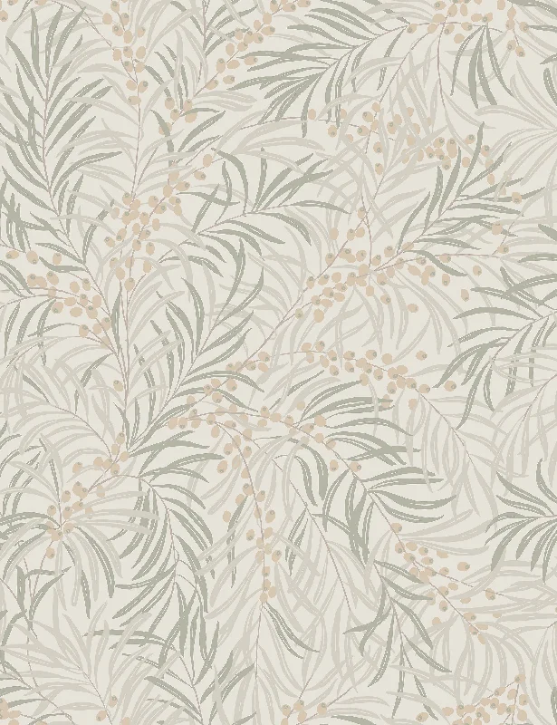 Scalamandre Idun Wallpaper Swatch by Sandberg, Sandstone