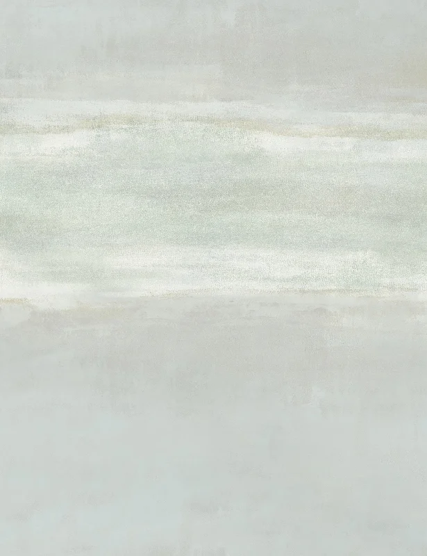 Serene Reflection Wallpaper by Carol Benson, Mist Swatch