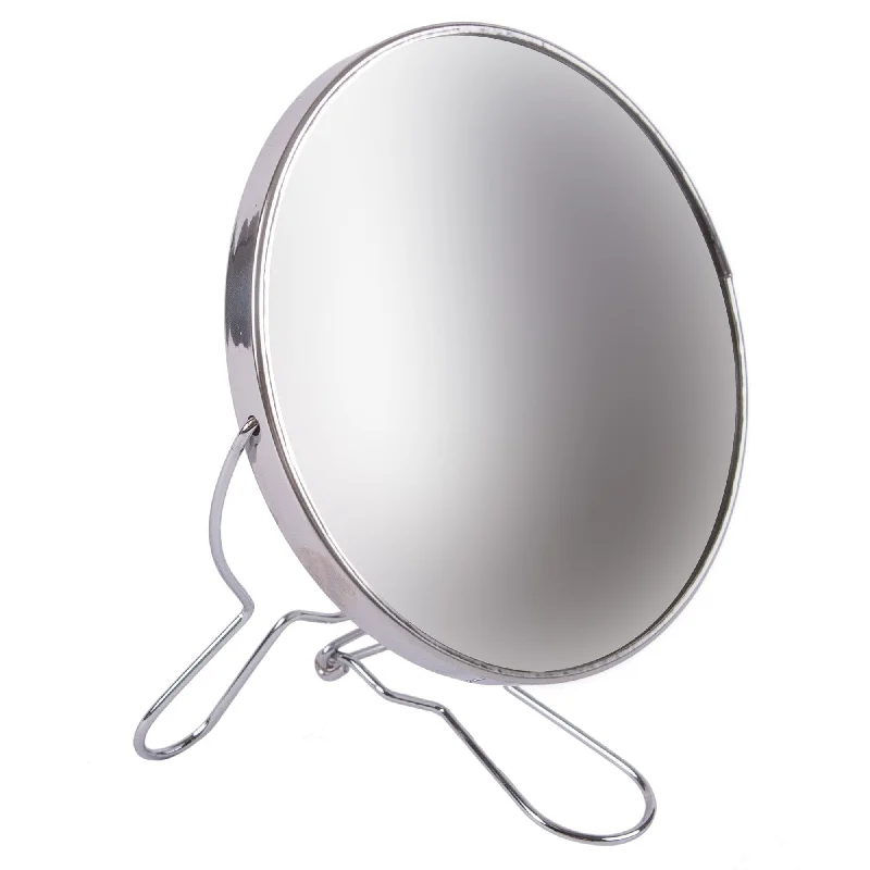 Silver 14cm Metal Folding Mirror - By Ashley