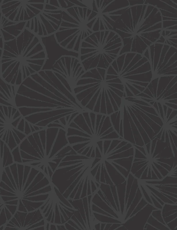 Tampopo Wallpaper by Yuki Osada Swatch, Black