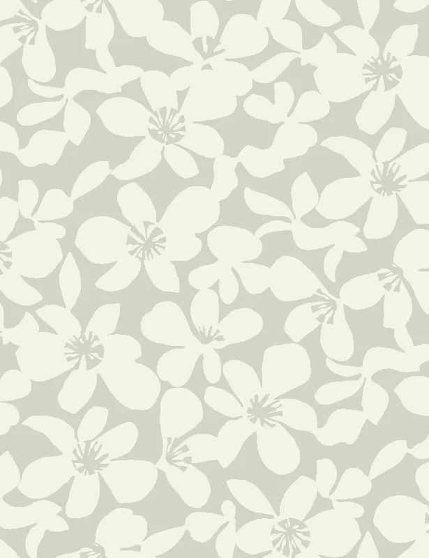 Tilly Wallpaper, Gray Swatch